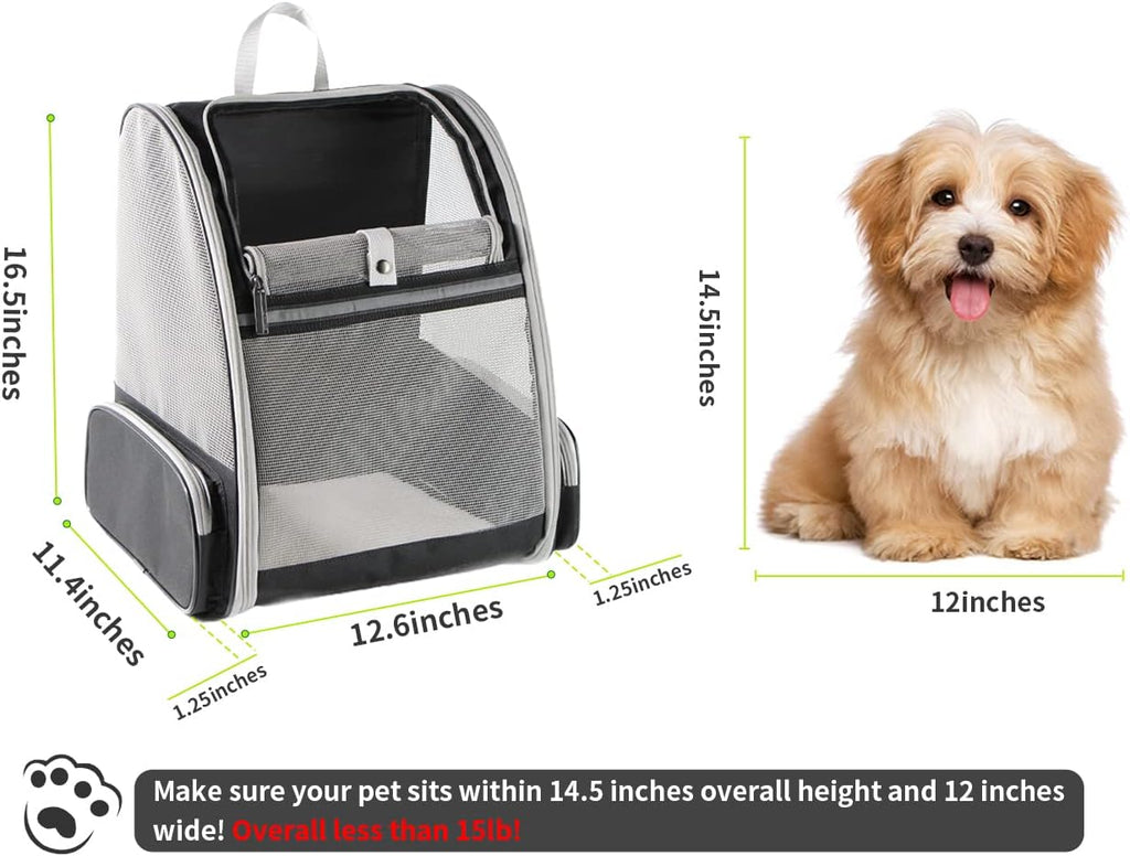 Innovative Traveler Bubble Backpack Pet Carriers for Cats and Dogs.