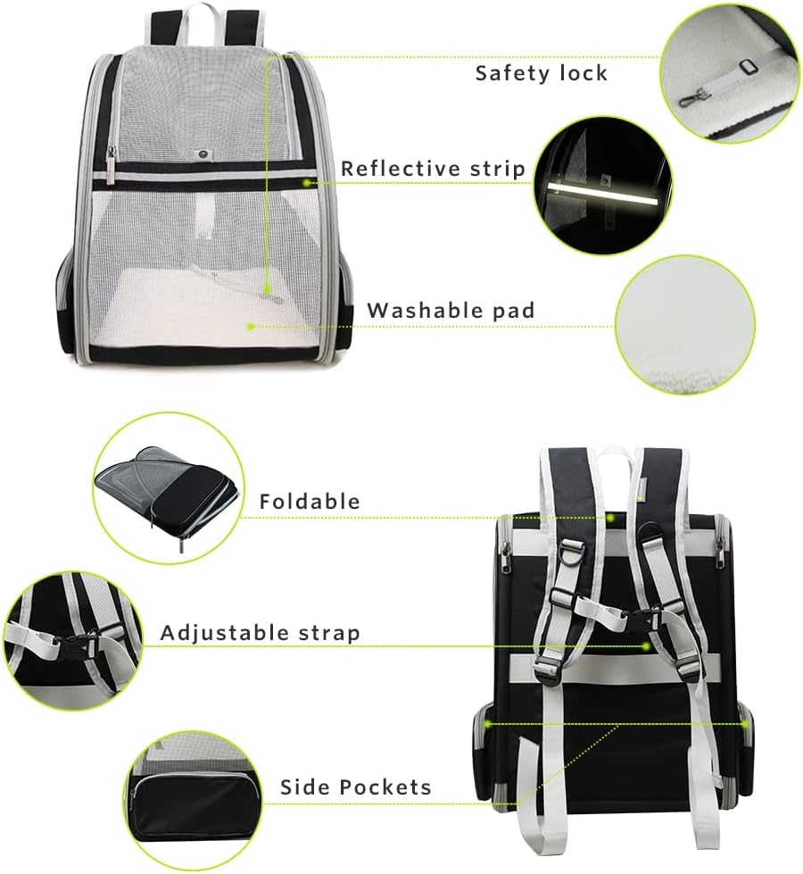 Innovative Traveler Bubble Backpack Pet Carriers for Cats and Dogs.