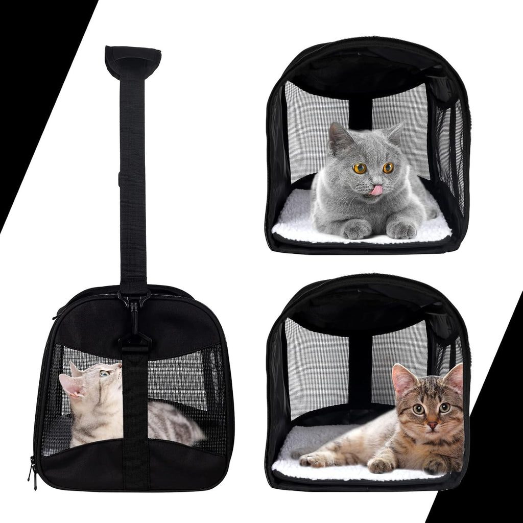 Cat Carrying Case Pet Dog Carrier Soft-Sided Cat Bag Airline Approved, Pet Travel Carrier Up to 15 Lbs, Collapsible Cats Carrier Dog Carrier for Medium Small Cats Dogs.
