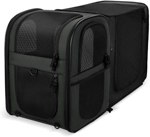 Cat Carrier Backpack, Expandable Bubble Pet Carrier for Cats and Small Dogs, Airline Approved Travel Backpack for Hiking, Walking & Outdoor Adventures - Supports up to 16 lbs.