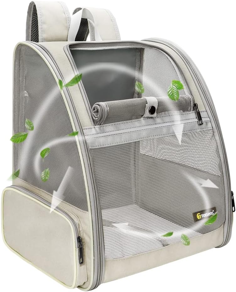 Innovative Traveler Bubble Backpack Pet Carriers for Cats and Dogs.