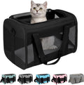 Cat Carrying Case Pet Dog Carrier Soft-Sided Cat Bag Airline Approved, Pet Travel Carrier Up to 15 Lbs, Collapsible Cats Carrier Dog Carrier for Medium Small Cats Dogs.